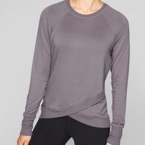 Athleta Serenity CrissCross SweatshirtLong Sleeve Pullover Size XS - Picture 1 of 12